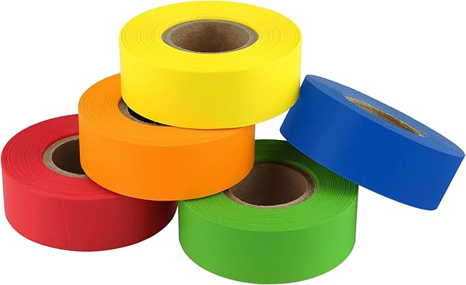 ChromaLabel Color Code Labeling Tape Variety Pack, Lab Tape, Colored Masking Tape, 5 Assorted Colors, 500 inch Rolls, 0.75 inch