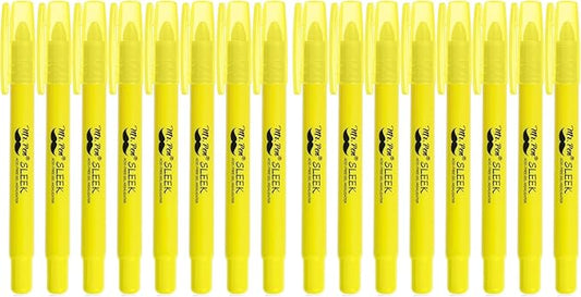Mr. Pen- No Bleed Gel Bible Highlighters, Yellow, Pack of 16
