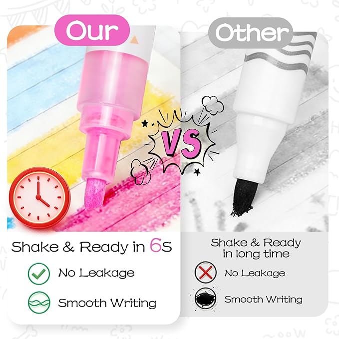 Chalk Markers - 30 Washable Liquid Chalk Markers for Blackboard,Window Markers Paint Pens with Reversible Tip, Chalk Markers for Chalkboard Signs, Teachers, Windows, Glass, Calendar, Menu
