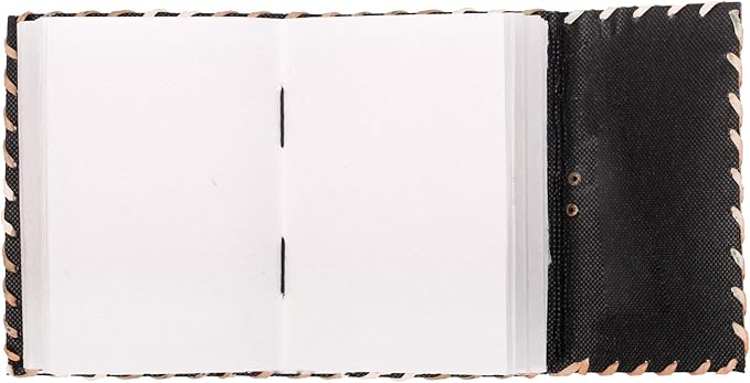 TUZECH Leather Journal Large Writing Notebook Handmade Bound Vintage Journal For Women & Men with Lock/Semi-Precious Stone Gift For Art Sketchbook (7 x 5 Inches)