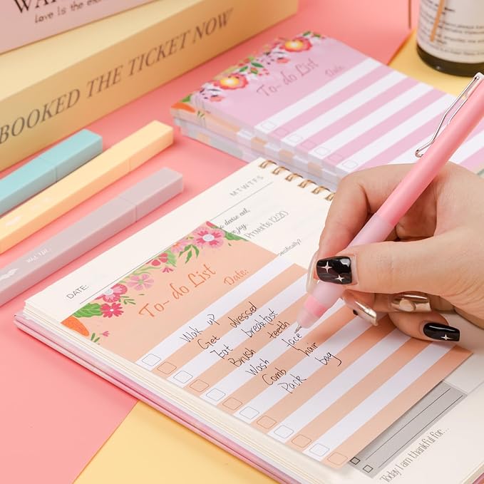 Mr. Pen To Do List Sticky Notes, 4" x 6", 200 Sheets, Floral Style, To Do List Notepad