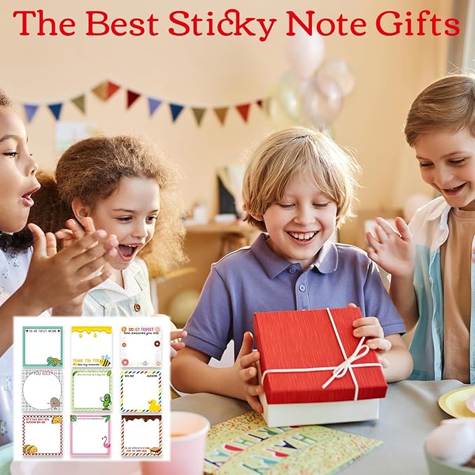 Inspirational Sticky Notes Gifts - 9 Pack Fun Positive Notepads 3x3 Inches, Funny Motivational Self-Adhesive Memo Pads, Positive Office Study Supplies Gift (450 Sheets)