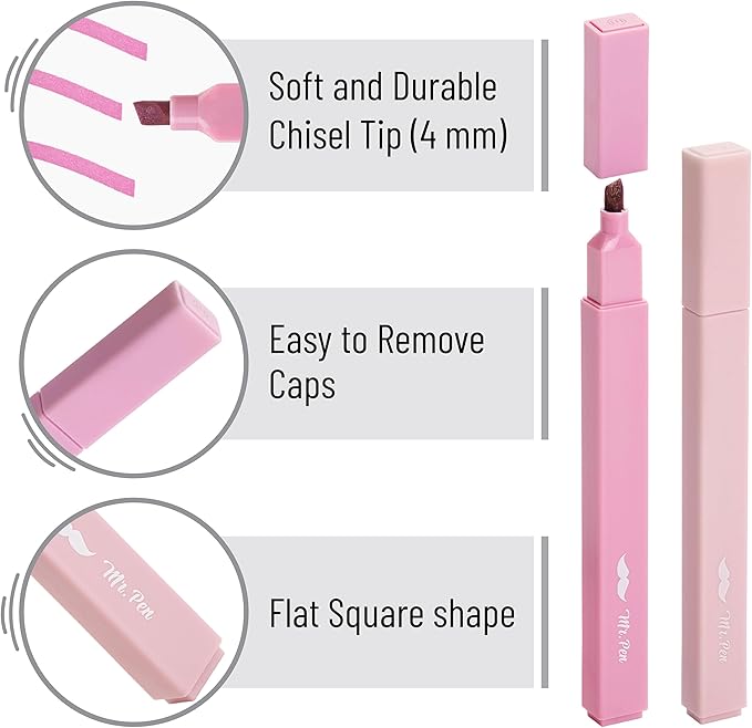 Mr. Pen- Aesthetic Highlighters, 64 Pack, Chisel Tip, Pastel Colors, Bulk Cute Highlighters Assorted Colors, Back to School Supplies