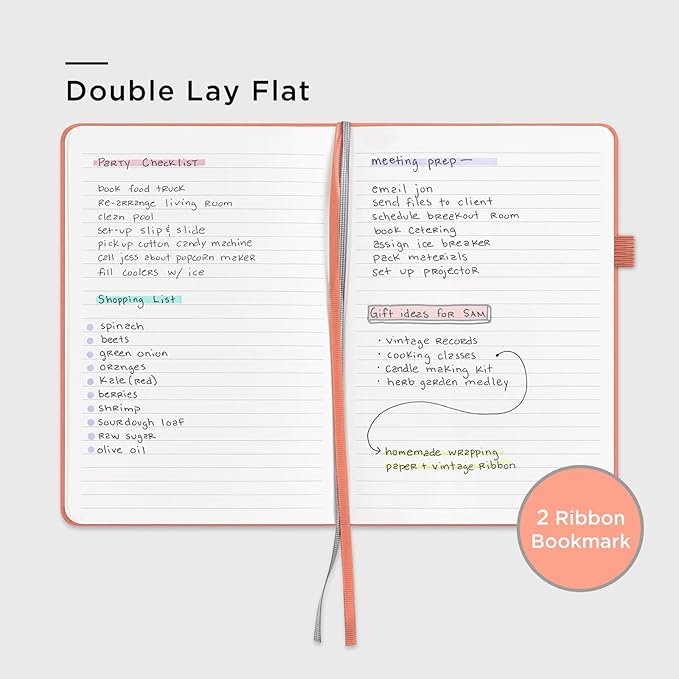 &And Per Se Lined Journal Notebook, 160 Pages, A5 5.7 x 8 inches Hardcover Notebook Journals for Writing, Valentine's Day Gift Journal for Her, Romantic Writing Diary for Women (1 Pack, Peach)