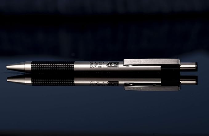 Zebra Pen G-301 Retractable Gel Pen, 0.7mm Medium Point, Stainless Steel Barrel, Textured Grip, Easy Glide Ink Provides a Smooth and Skipless Writing Experience, Black Ink, 4-Pack (41314)