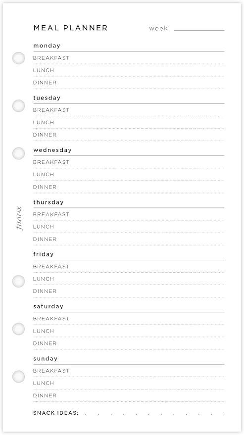 Personal Minimal Meal Planner Pack