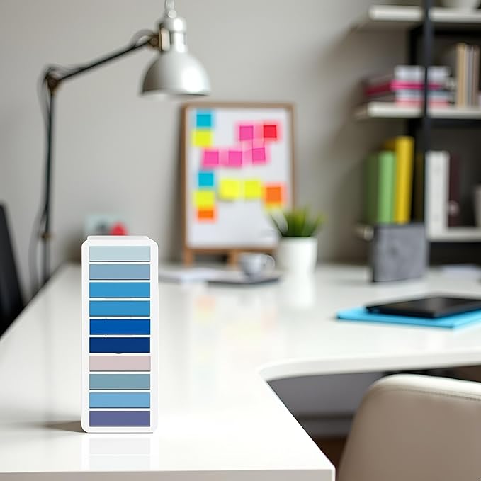 200 Pcs Sticky Index Tabs Small Sticky Notes Book Tabs,Tabs for Notebooks, Page Markers Notes Tabs Writable and Book Flags Tabs Post It Tabs Strip Index Tabs for Page Marking Classify File (Blue)