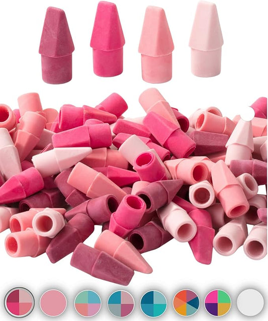 Mr. Pen- Pencil Erasers Toppers, 120 Pack, Pink Shades, Erasers for Pencils, Pencil Top Erasers, Pencil Eraser