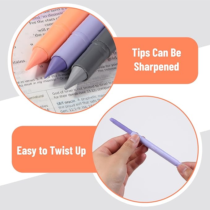 Mr. Pen- Gel Highlighters, 14 Pack, Ethereal Pastel Colors, Bible Highlighters for Bibles That Do Not Bleed