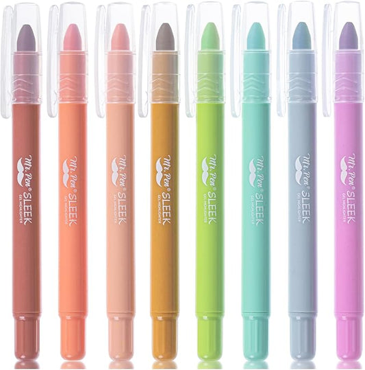 Mr. Pen- Gel Highlighters, 8 Pack, Assorted Colors, No Bleed Bible Markers