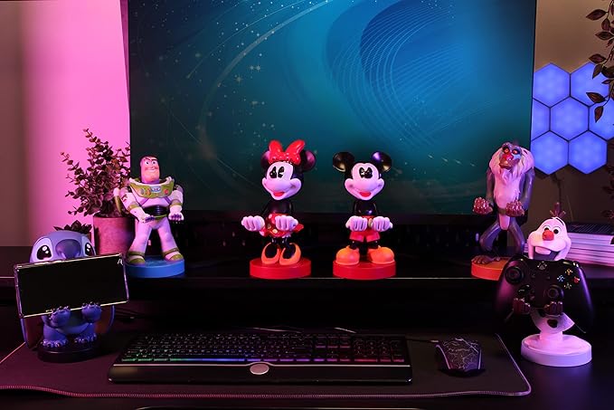 Cable Guys: Disney Mickey Mouse Phone Stand & Controller Holder - Officially Licenced Figure - Exquisite Gaming