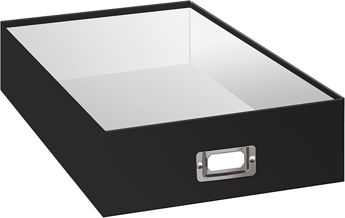 Pioneer Jumbo Scrapbook Storage Box, Black, 14.75 Inch x 13 Inch x 3.75 Inch