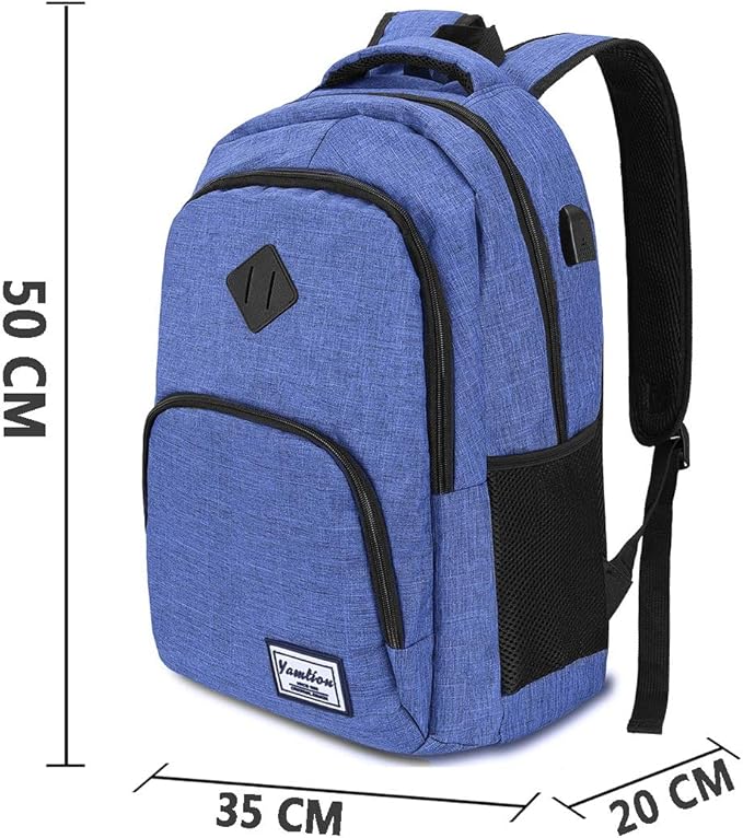 YAMTION Men's and Women's Computer Backpack with USB Charging for Travel Campus Business 35L