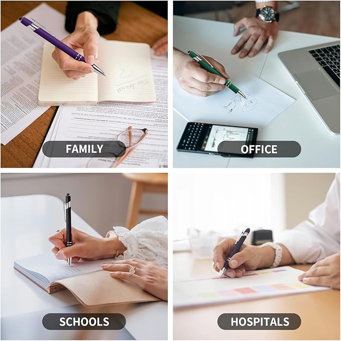 15 Pack Motivational Pen Set - Inspirational Quotes Retractable Ballpoint Pens for Office School Supplies, Encouragement Gifts for Women Men, Multicolor