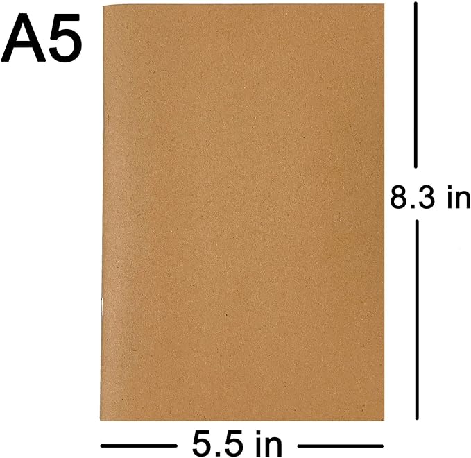 A5 Planner Jan 2026 - Jun 2027, Travelers Notebook Inserts, Travelers Notebook Calendar, Weekly and Monthly Calendar, 100gsm Paper, 8.3 x 5.5 in, Set of 3