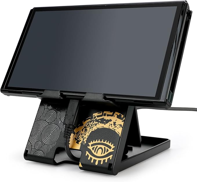 Tscope Cute Switch Stand for Nintendo, for Zleda Tears of The Kingdom Switch 2 / Lite Holder Bracket, Adjustable Foldable Portable Compact Playstand for OLED