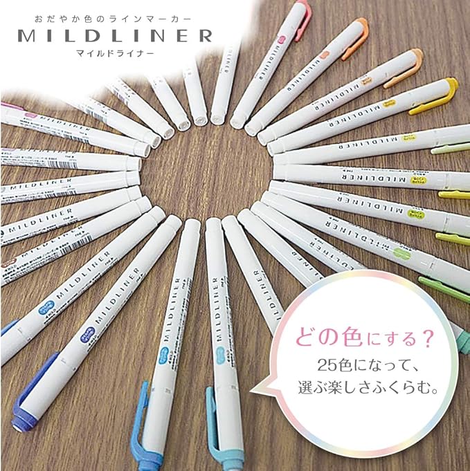 Zebra B-WKT7-MCOP Highlighter, Mild Liner, Mild Coral Pink, 10 Pieces