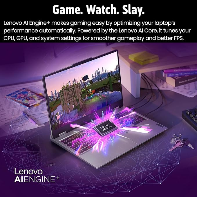 Lenovo LOQ RTX 5050 Pro AI-Gaming PC, 17.3" FHD 165Hz, Intel Core i5-13450HX, NVIDIA GeForce RTX 5050, 16GB DDR5 RAM, 2TB SSD, Backlit KB, Bundle with PCO Notebook Folding Radiator, Laptop Cooler