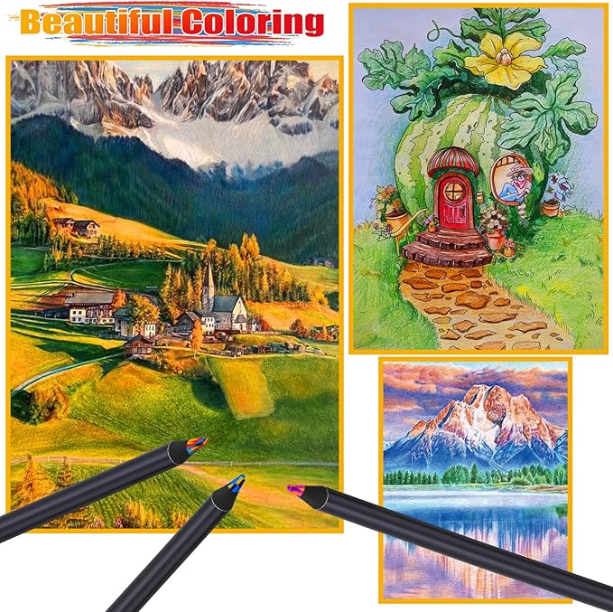 Easter Basket Stuffers for Teens, Easter Basket Essentials, Girl Boys Art Supplies Trendy Stuff 12 Colored Rainbow Pencils, Birthday Party Favors Arts and Crafts 5-12 Year Old