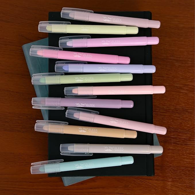 Mr. Pen- Gel Highlighter, 12 Pack, Morandi Colors, Bible Highlighters No Bleed, No Bleed Highlighters