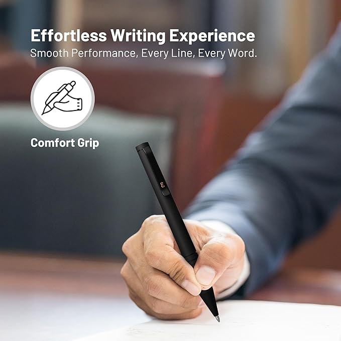Everyman Black Super Matte Mini Twist Gel Pen | Compact Refillable 0.7mm Gel Pen with Twist Mechanism | Durable Metal EDC Writing Tool for Travel, Office, Work & Gifting
