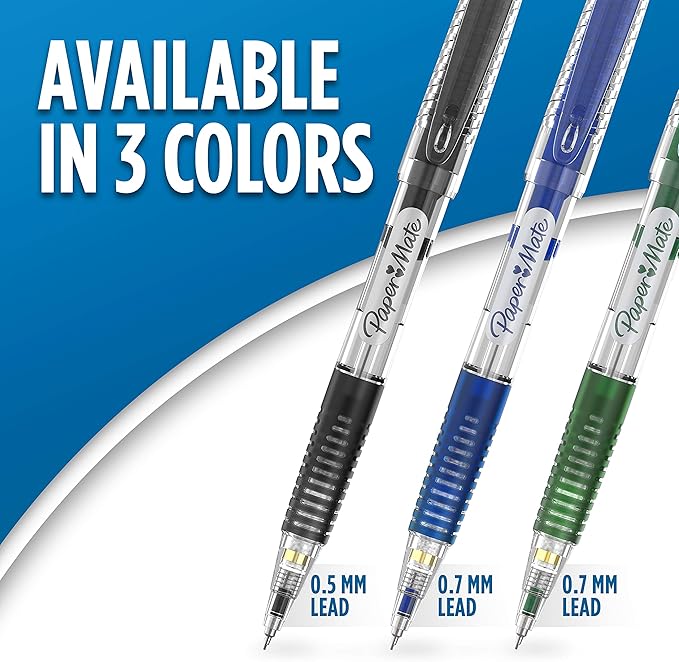 Paper Mate Clearpoint Break-Resistant Mechanical Pencils 0.7mm HB 2 Lead
