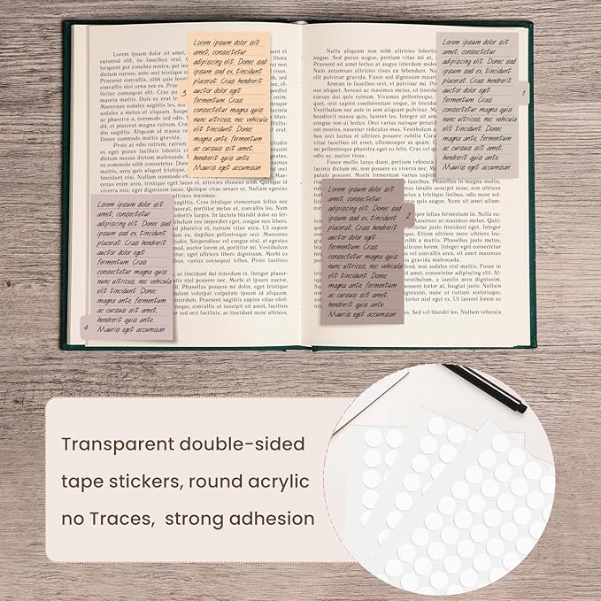 Sticky Notes Set 920 Pack, Divider Sticky Notes Tabs, Office Supplies, Planner Sticky Note Dividers Tabs, Book Notes, Back to School Supplies