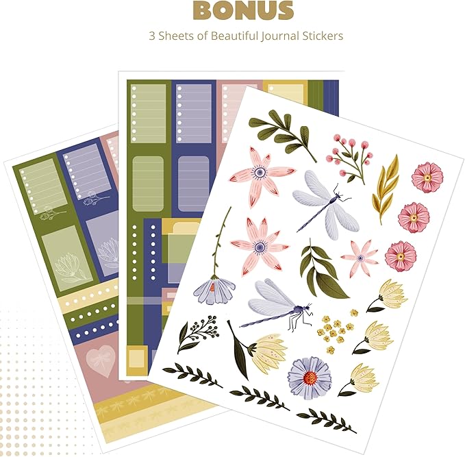 VIVID SCRIBBLES Dotted Journal – 160gsm No Bleed Thick White Paper – 200 Numbered Dot Grid Pages – a5 Bullet Dotted Notebooks Includes a Gift Box and Journal Stickers
