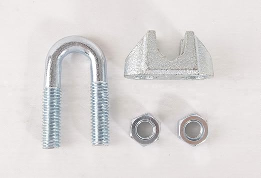 Wire Rope Clamp 1/2 inch 5 Pack Zinc Plated - Wire Rope Clip - Wire Cable Clamps