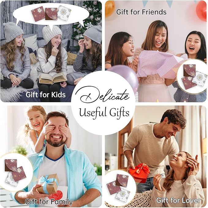 2 Pack Flower Leather Book Corner Bookmark, Durable Handmade Reading Accessories - Gifts for Readers, Women, Men, Teachers, Students 7