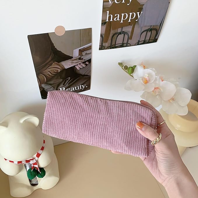 Cute Pencil Case Aesthetic Student Pencil Pouch Coin Pen Pouch Cosmetic Bag Office Stationery Organizer For Kids Teen School
