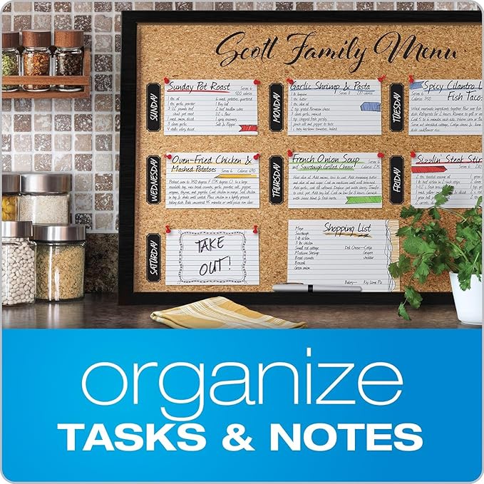 Oxford Ruled Index Cards with Reusable Storage Tray, 3” x 5”, 180 per Pack, Flashcards for School and Studying, Recipes, Note Cards (73168)