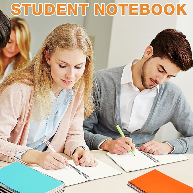 Epakh 36 Pack Blank Spiral Notebook Unlined Notebook Bulk A5 Soft Cover Students Sketchpads Memo Notepad for Drawing Art Back to School Gifts 100 Pages/ 50 Sheets, 8.3 x 5.5 Inches(Multicolor)