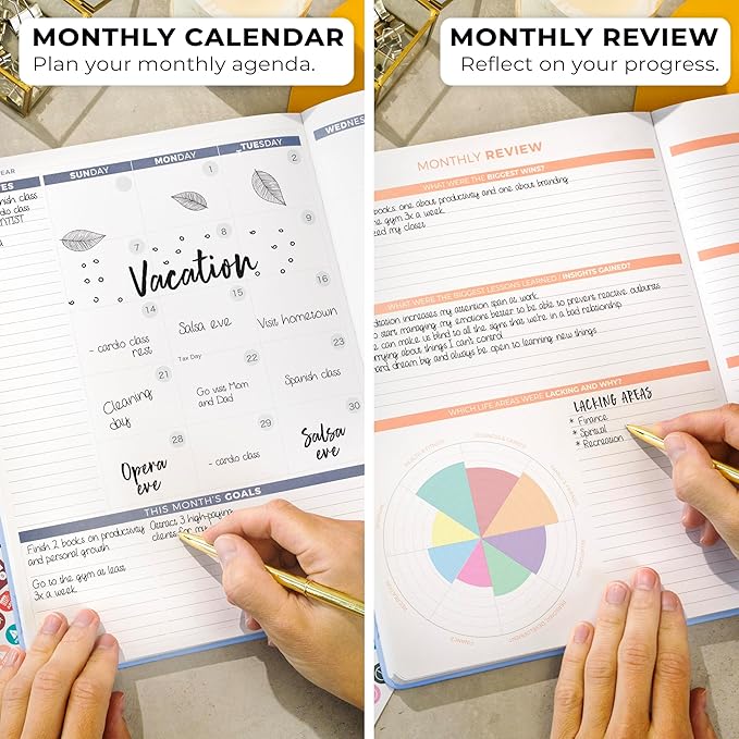 Clever Fox Planner PRO 2nd Edition – Undated Weekly Agenda Planner for Setting Goals, Tasks & Time Management – Life Organizer with To-do Lists & Habit Trackers – Large, 8.5x11″ (Periwinkle)
