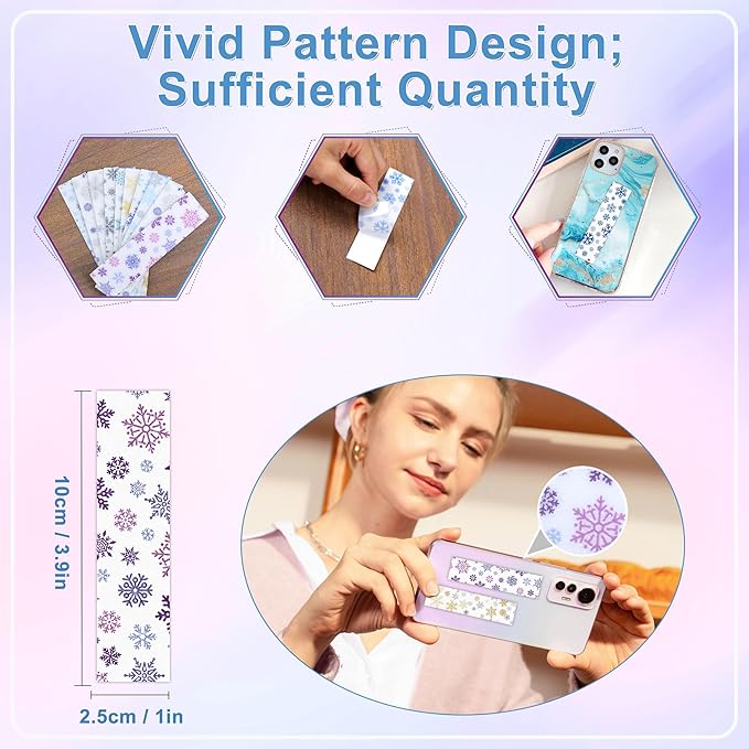 50PCS Calm Stickers for Anxiety Sensory Stickers for Relieve Adults Kids Teens Fidgets Stress Office&Classroom Supplies Anxiety Relief Items with Tactile Textured Surface (Snowflake)