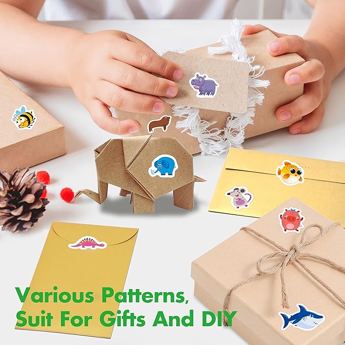 2680+ Animal Stickers, 64 Sheets Adorable Cartoon Animal Designs, Various Themes Motivational Animal World Labels for Teacher Classroom Reward Gift Encourage Kids to Do Chores Go to The Toilet