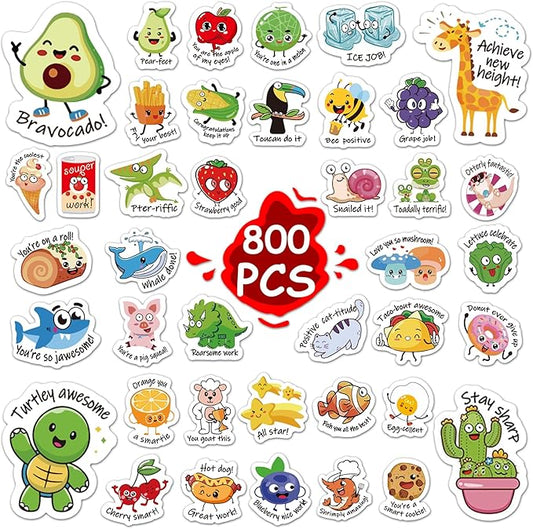 800pcsTeacher Classroom Motivational Stickers for Kids Students