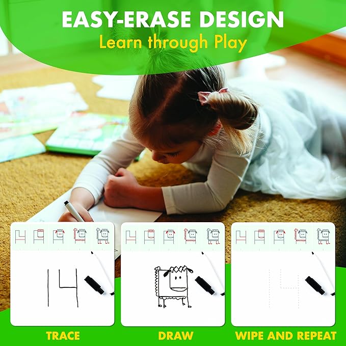 Drawing with Alphabet and Numbers Learning Activity - Perfect for Kids Who Love Toys, Art and Craft, for Girls and Boys Ages 3, 4, 5, 6