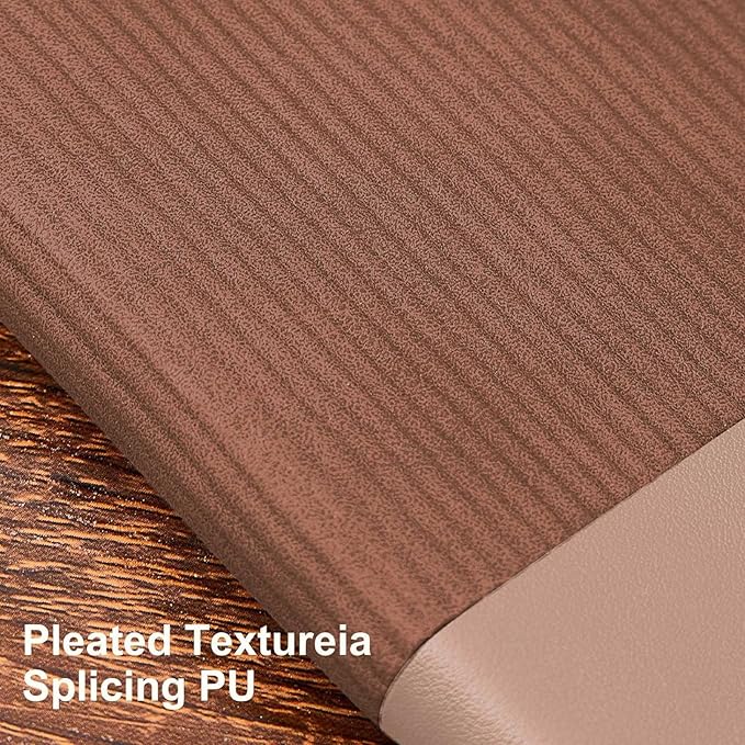 Lined Journal Notebook for Work College Ruled Note Book 5.79"x8.27" A5 PU Leather Daily Journaling 216 Pages for Women Men Writing Home School Supplies Business (Khaki/Darkpink)