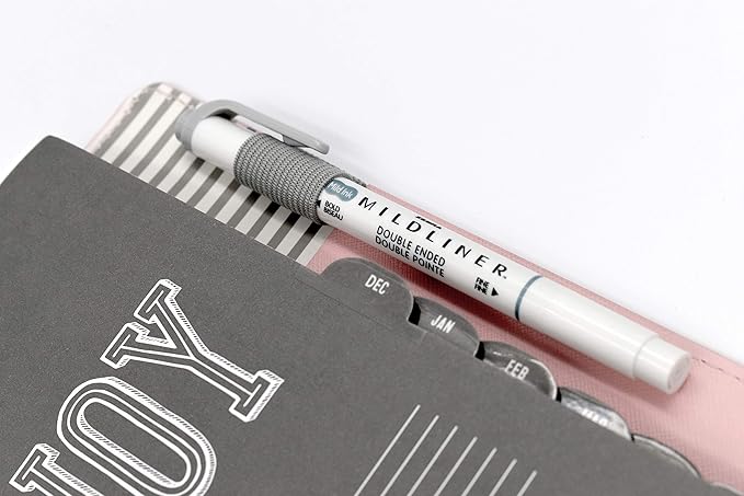 Zebra Pen Mildliner Dual-Tip Highlighters, Broad and Fine Tips, Ideal for Bible Highlighting, No Bleed, School Supplies, Teacher Supplies, and Office Supplies, Mild Gray Ink, 12-Pack (78110upc)