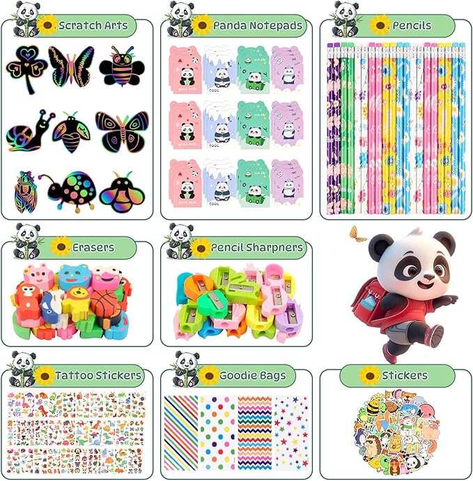Stationery Party Packs, 28 Pack Birthday Goodie Bags for Classroom Return Gifts for Birthday Party Easter Gift for Students from Teacher Easter Class Gift Rewards