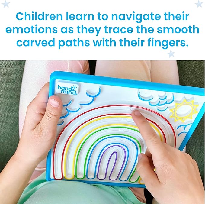 hand2mind Mindful Maze Boards, Tactile Sensory Toys for Toddlers, Anxiety Relief Items, Calm Down Corner Supplies, Emotional Regulation Tools for Kids, Play Therapy Toys, Mindfulness Gifts