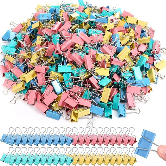 Jetec 200 Pcs Extra Large Binder Clips Bulk 2 Inch Metal Jumbo Binder Clips Office Supplies Colorful Paper Clamps for Teachers Students Office Business Supplies
