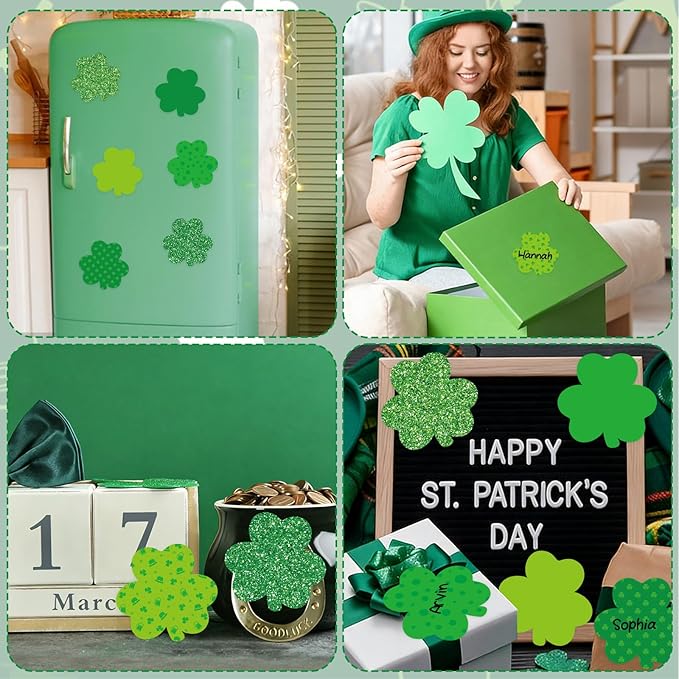 600 Sheets St Patrick's Day Sticky Notes, Lucky Shamrock Notepads Irish St. Patrick's Day Memo Pads for Home Office School Party Supplies