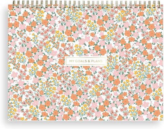Blue Sky Weekly Planner Pad 300g Cardboard, Undated Weekly Safety Wirebound Top Bound (Catira, 12" x 9")