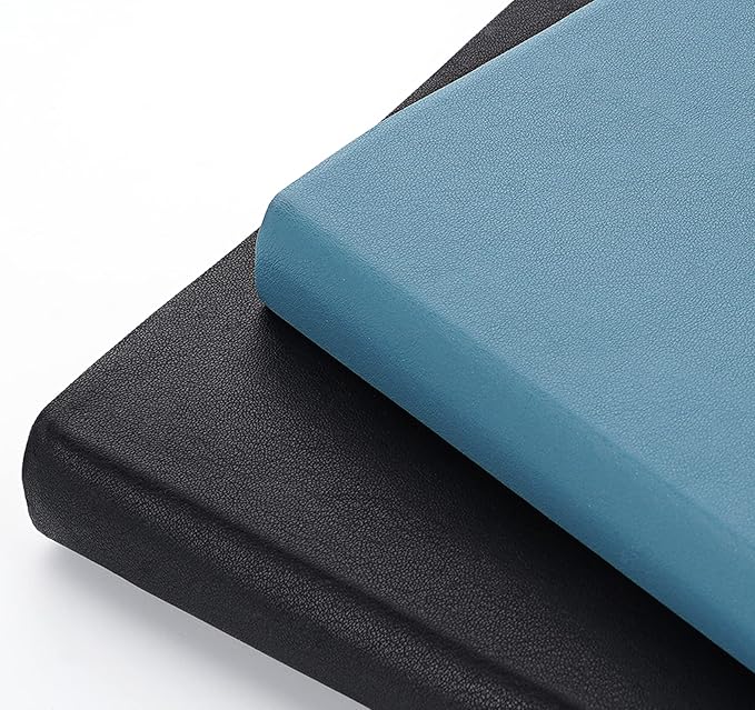 Gosirm Journal Notebook For Writing, Hardcover Leather Thick College Ruled Notebook Journal with 100GSM Paper, 304 Numbered Lined Journals, 7.6'' X 10'' Daily Journal for Women Men Work, Black