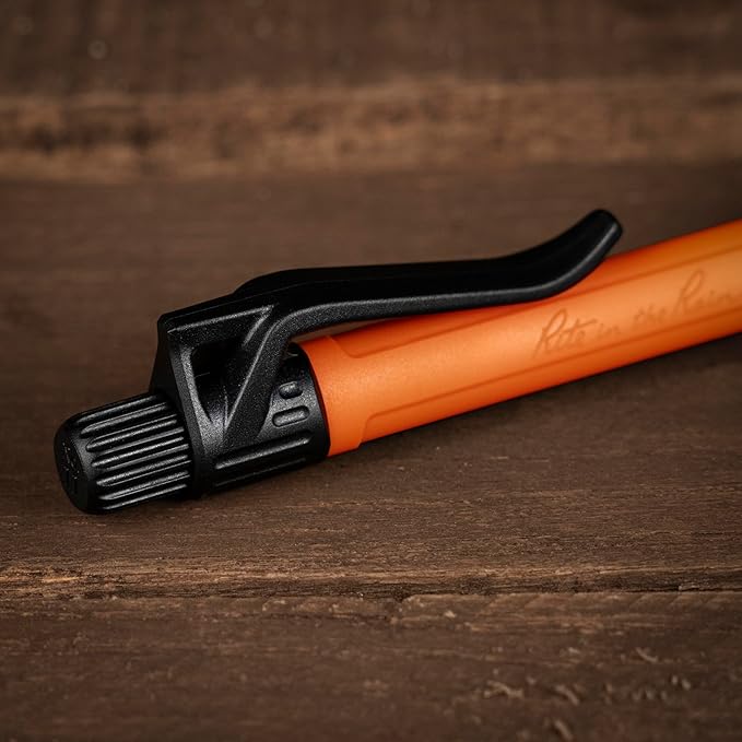 Rite in the Rain Weatherproof Durable Orange Clicker Pen - Black Ink, 2 Pack (No. OR11-2)
