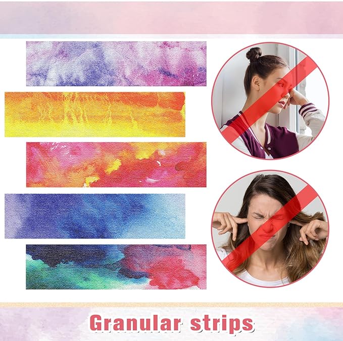 Crtiin 80 Pcs Anxiety Sensory Stickers with Inspirational Quotes Calm Textured Relief Mental Health Stickers Office Adhesive Sensory Tape Anti Stress for Adults(Trendy)