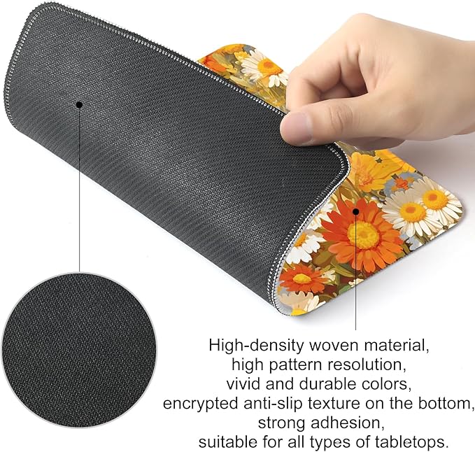 Black cat Square Mouse Pad with Non-Slip Rubber Base,Home Office Decoration Desktop Accessory, Laptop Mouse Pad for Office Laptops,9.4x7.8x0.12in 5