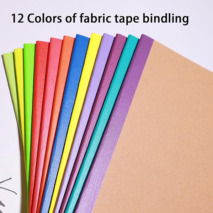24 Pack A5 Kraft Notebook,Blank Pages - 60 Pages (30 Sheets),Sketch Book Bulk, 8.3”x 5.5”Small Kraft Notebook